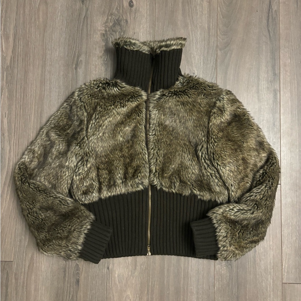 Express Fur bomber jacket!